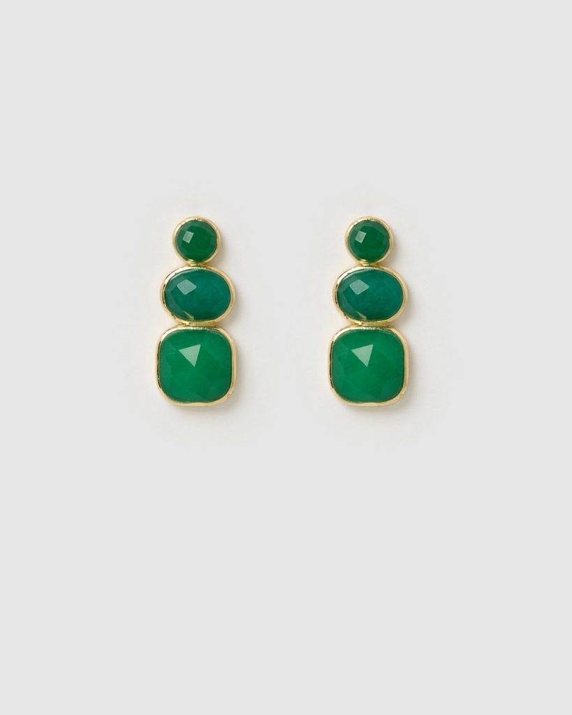Miz Casa & Co Lux Stud Earrings Adventurine