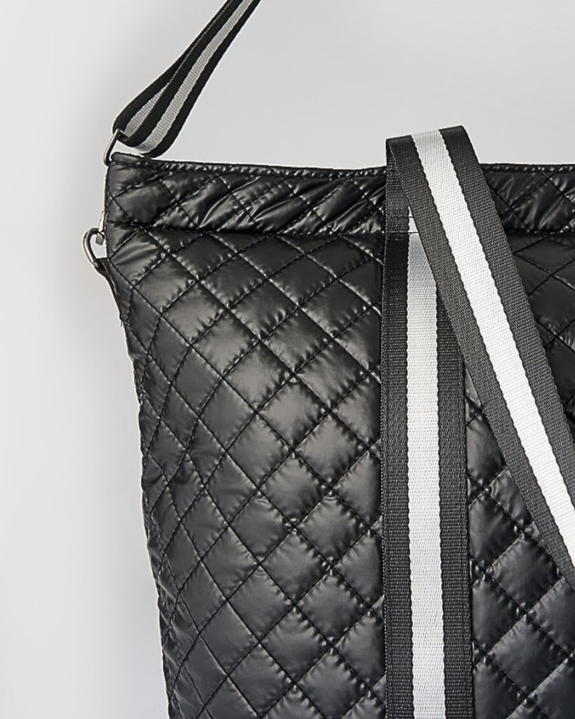 Miz Casa & Co Raven Tote Bag Black & White