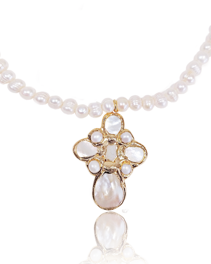 Miz Casa & Co Ondina Pearl Necklace