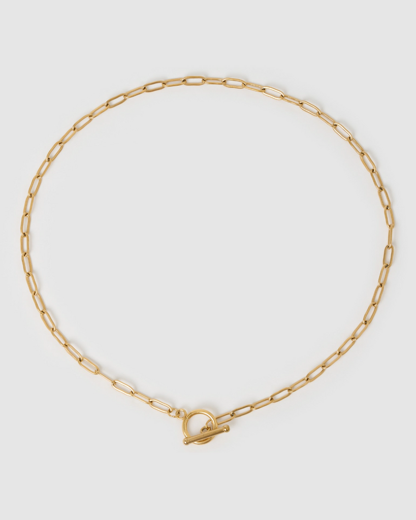 Miz Casa & Co Abby Chain Necklace Gold