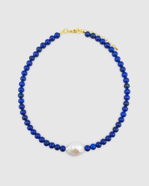 Miz Casa & Co Aster Necklace Blue Lapis - Shop Online Jewellery