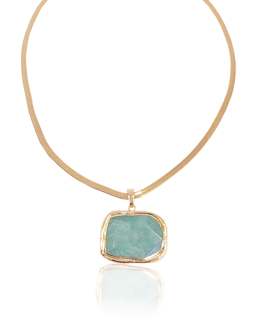 Miz Casa & Co Azurine Necklace Jade