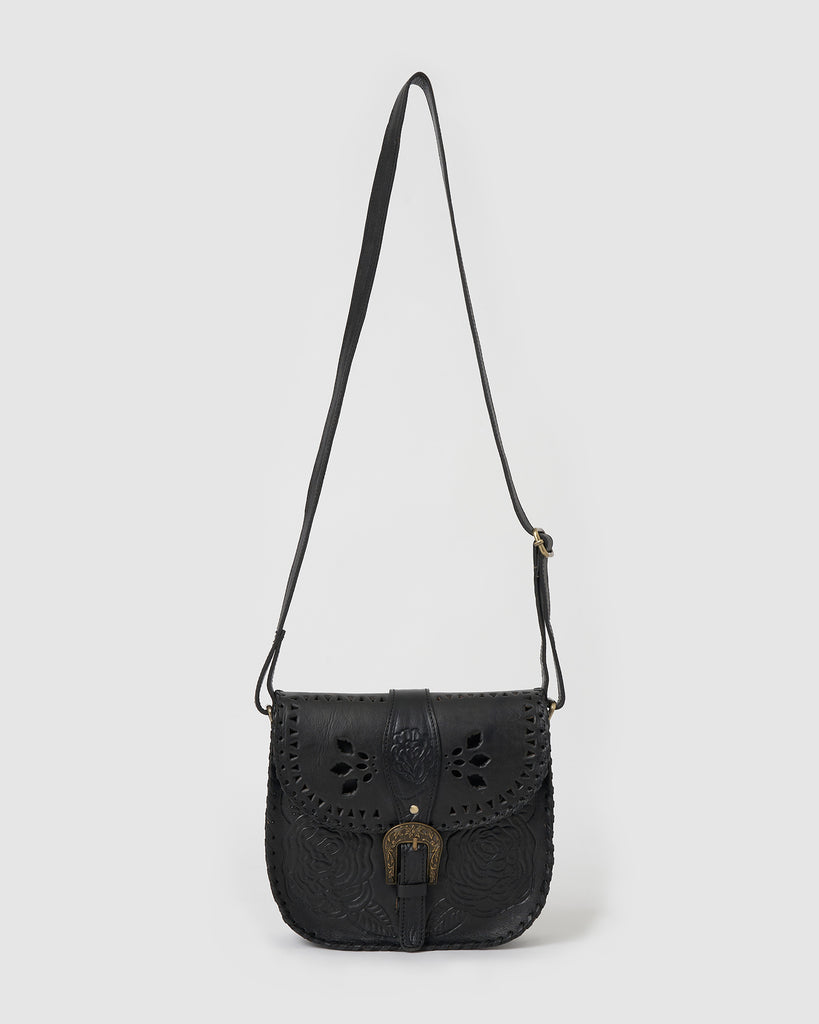 Miz Casa & Co Sage Crossbody Bag Black