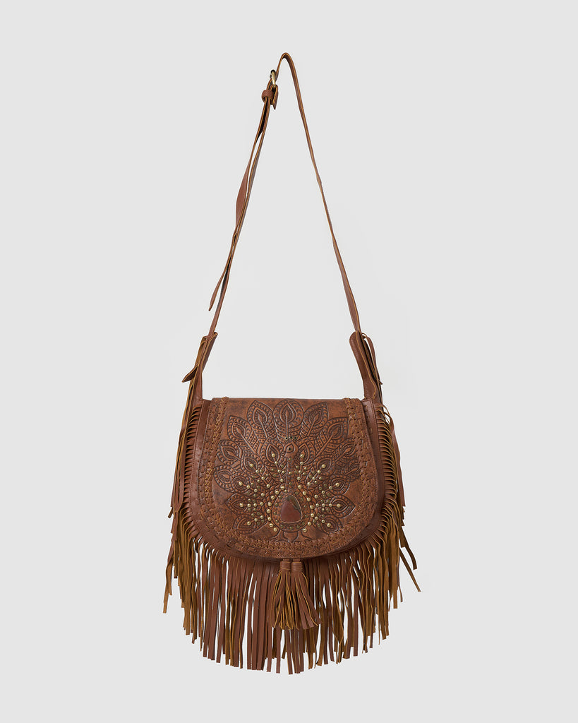 Miz Casa & Co Hazel Crossbody Bag Brown