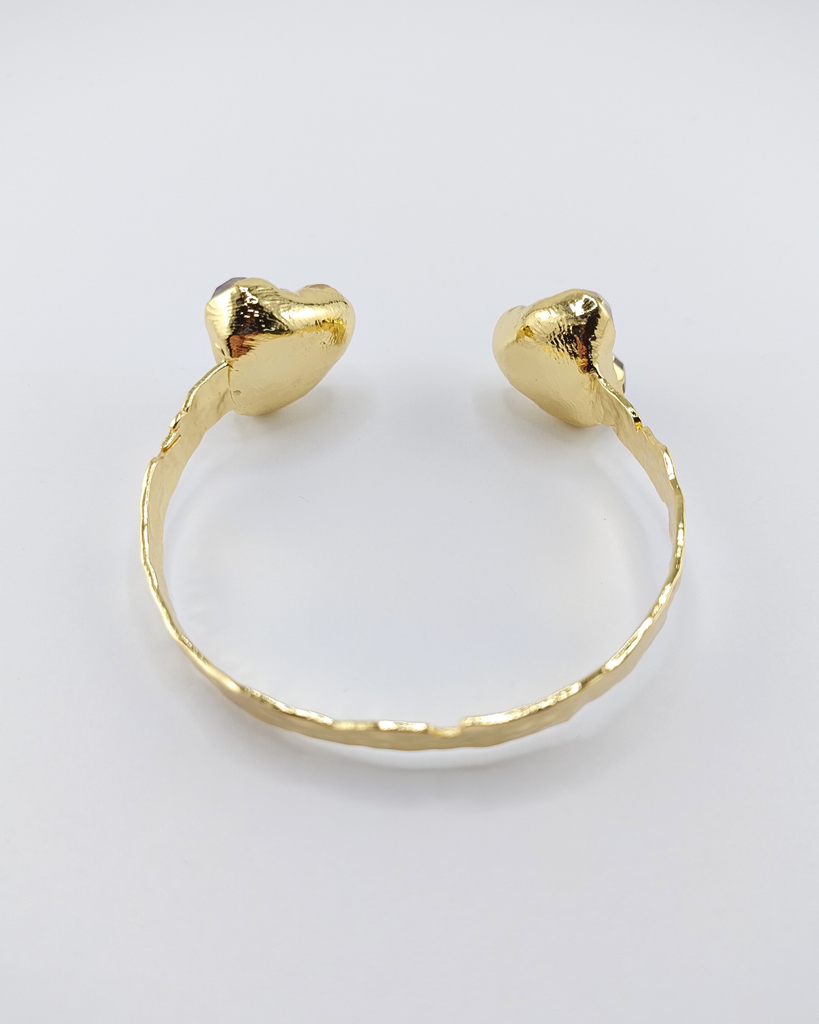 Miz Casa & Co Briallen Cuff Bracelet Gold Multi Gemstone