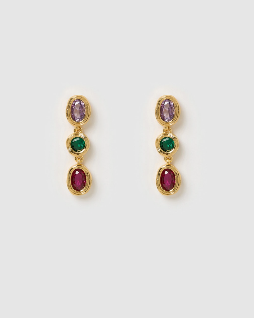 Miz Casa & Co Calla Stud Earrings Multi