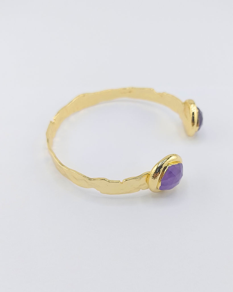 Miz Casa & Co Calyra Cuff Bracelet Amethyst