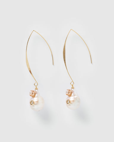 Miz Casa & Co Jessica Hoop Earrings Gold