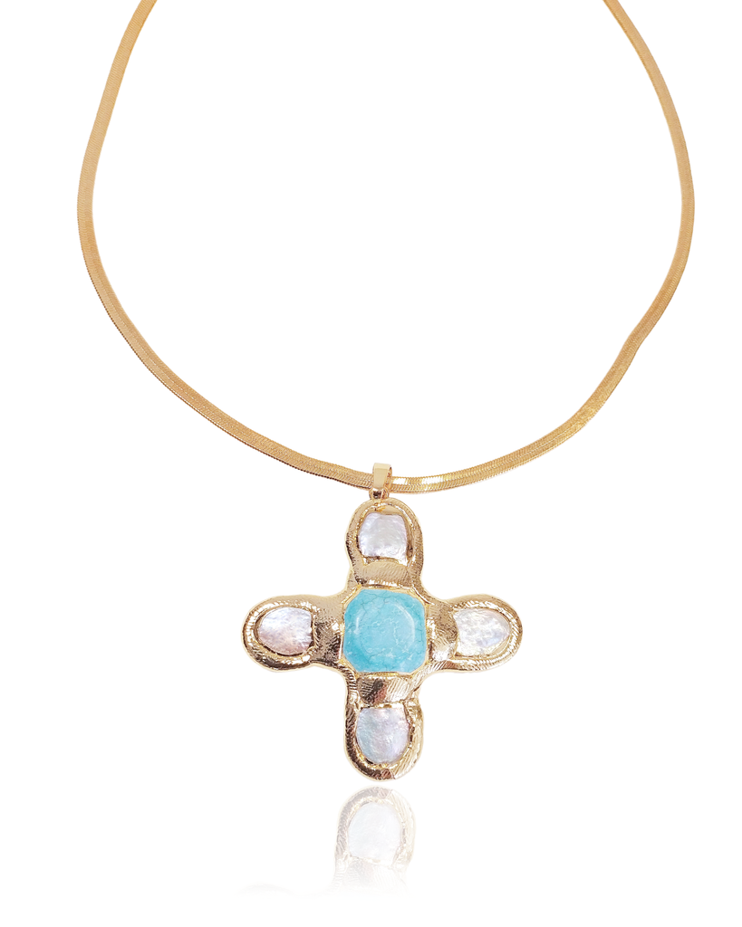 Miz Casa & Co Evelune Pearl Necklace