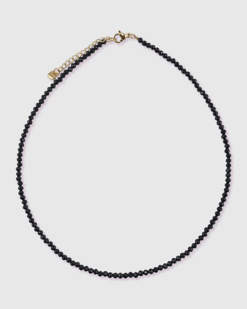 Miz Casa & Co Crystal Beaded Necklace Stack Black Multi