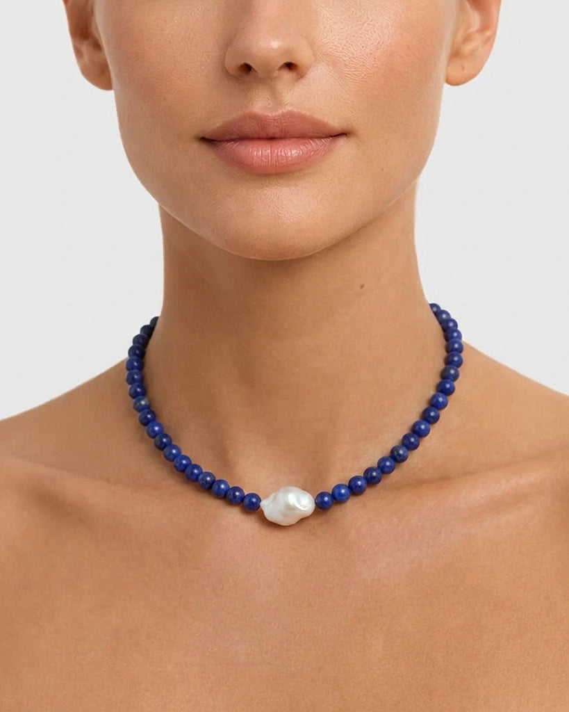 Miz Casa & Co Aster Necklace Blue Lapis