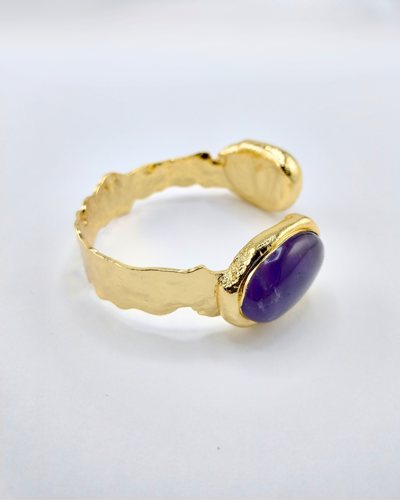 Miz Casa & Co Indira Cuff Rose & Amethyst Quartz