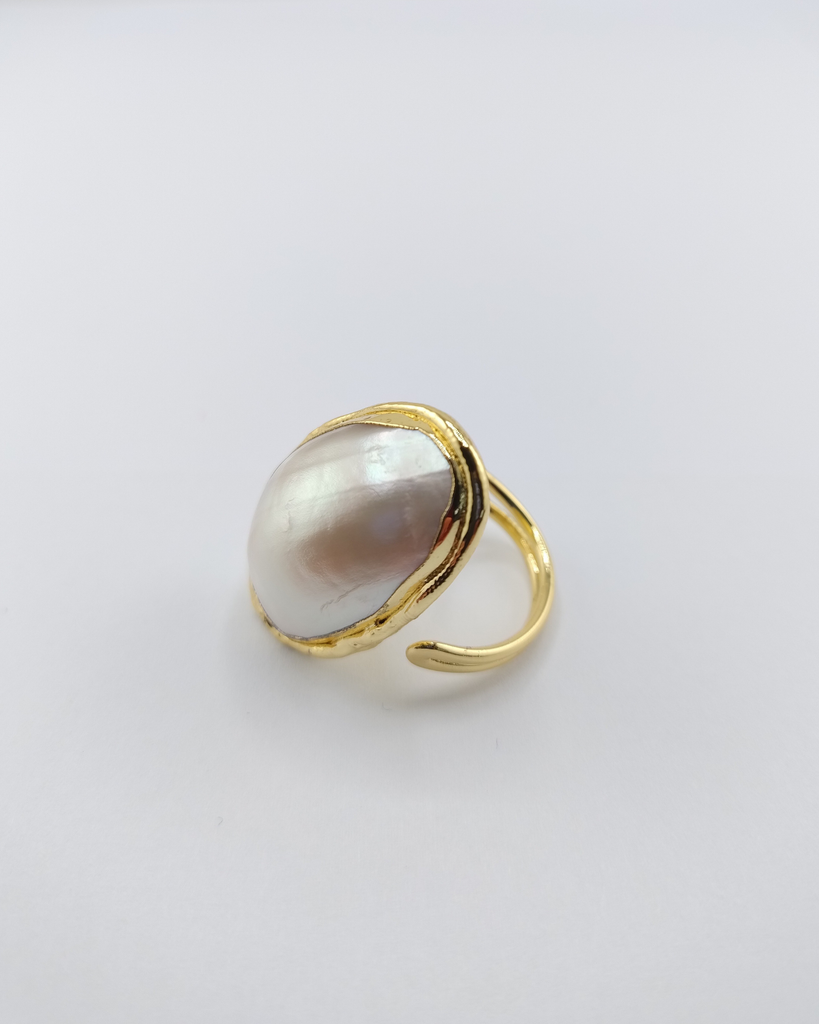 Miz Casa & Co Livvy Ring Gold Pearl