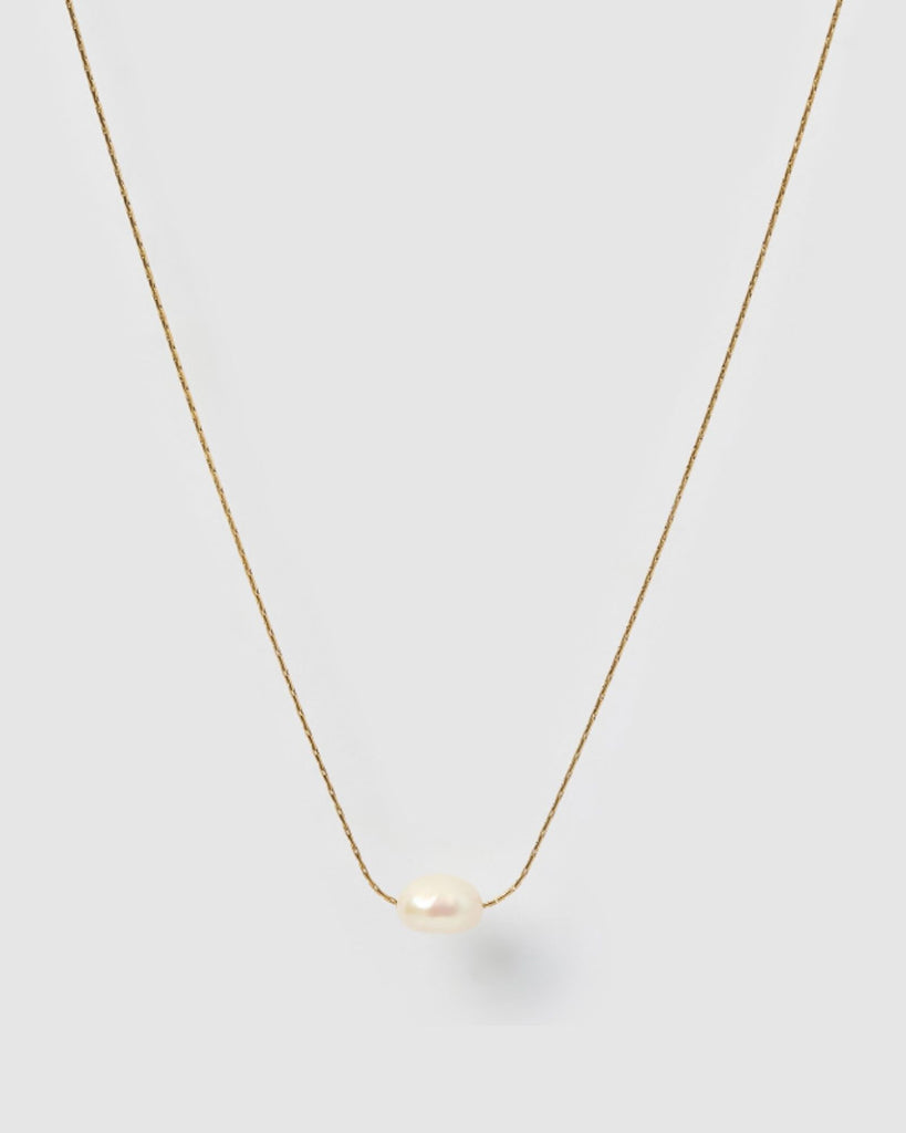 Miz Casa & Co Mila Freshwater Pearl Necklace Gold
