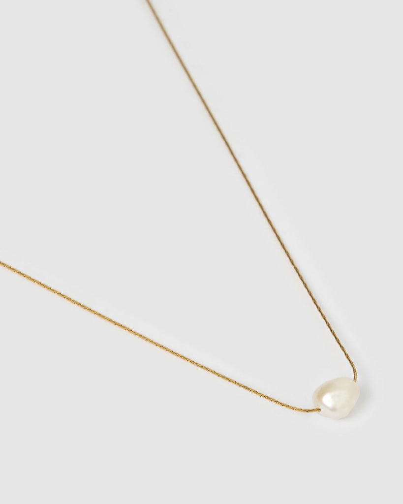 Miz Casa & Co Mila Freshwater Pearl Necklace Gold