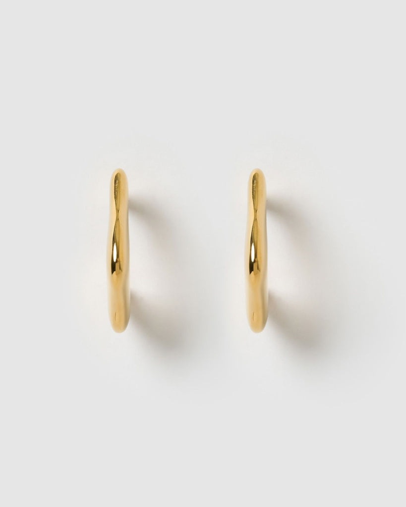 Miz Casa & Co Naomi Hoop Earrings Gold