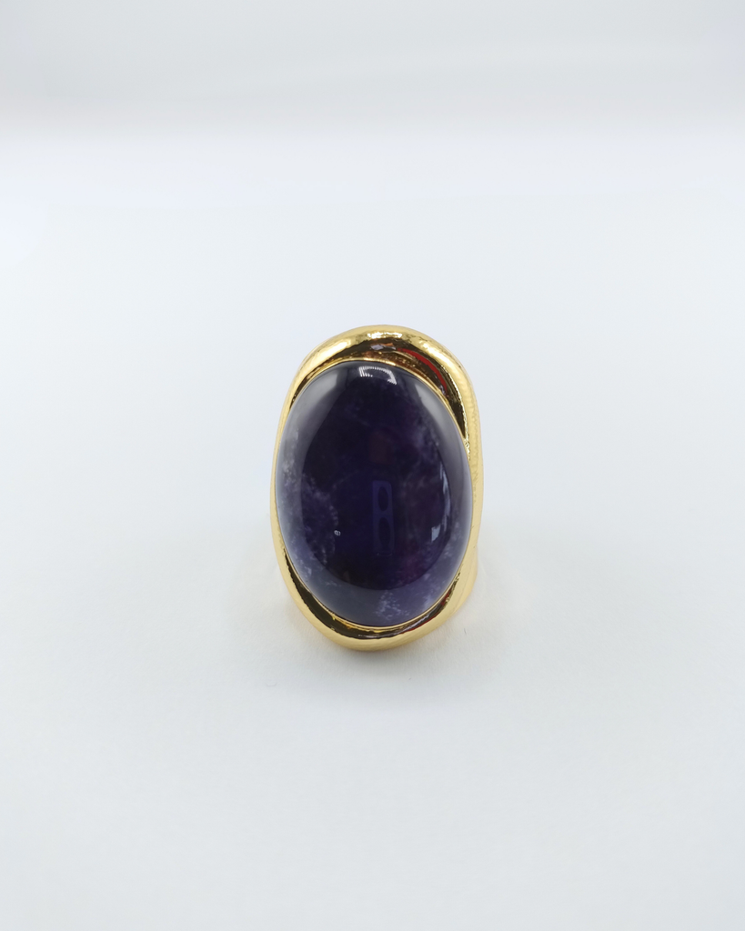 Miz Casa & Co Rivka Ring Gold Amethyst