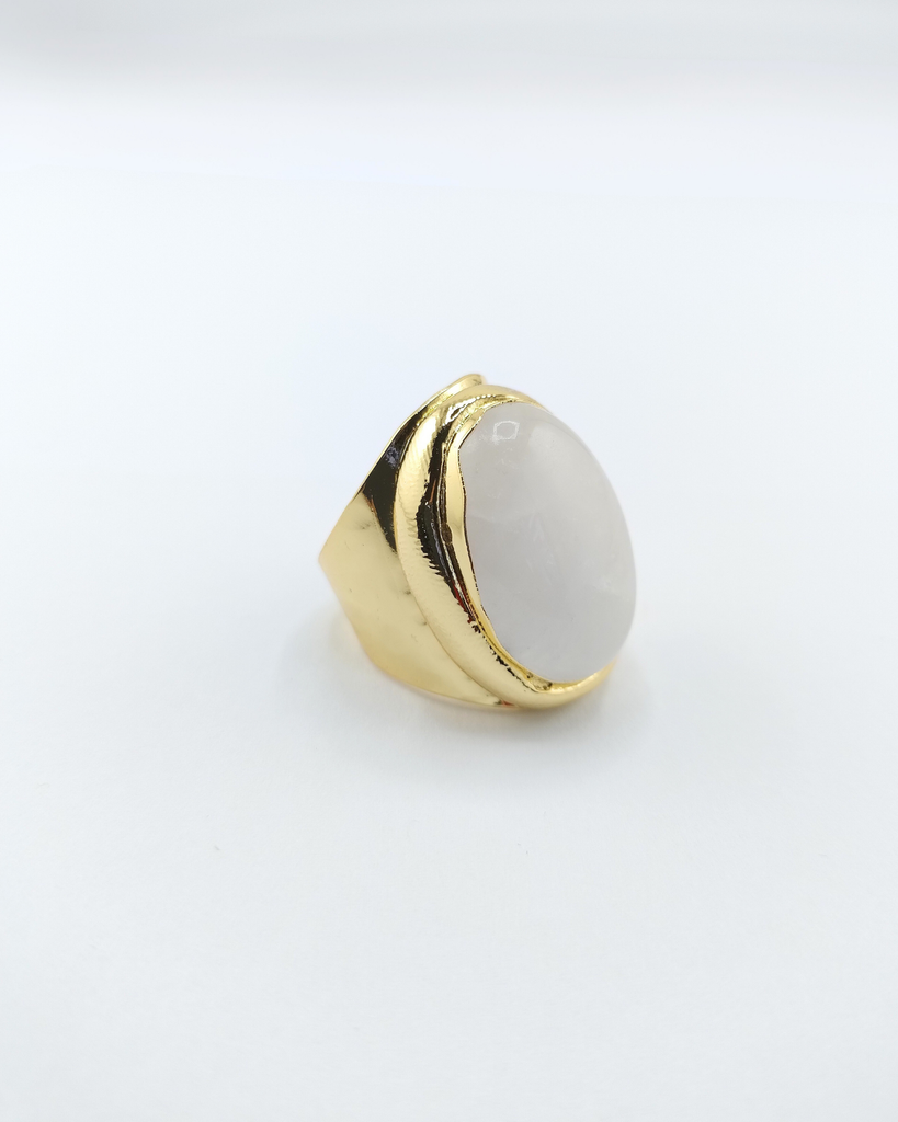 Miz Casa & Co Rivka Ring Gold Clear