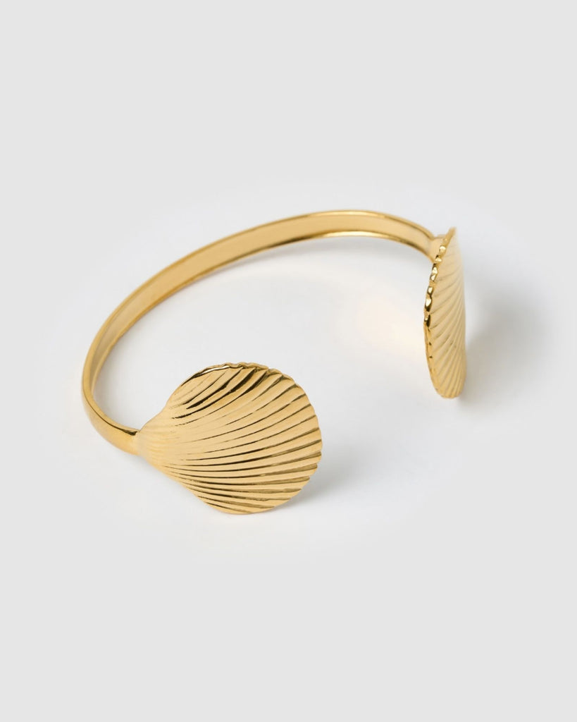 Miz Casa & Co Seashell Cuff Gold