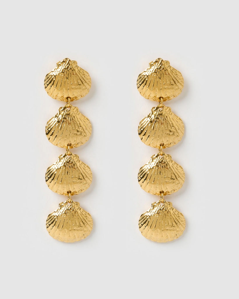 Miz Casa & Co Seria Shell Drop Stud Earrings