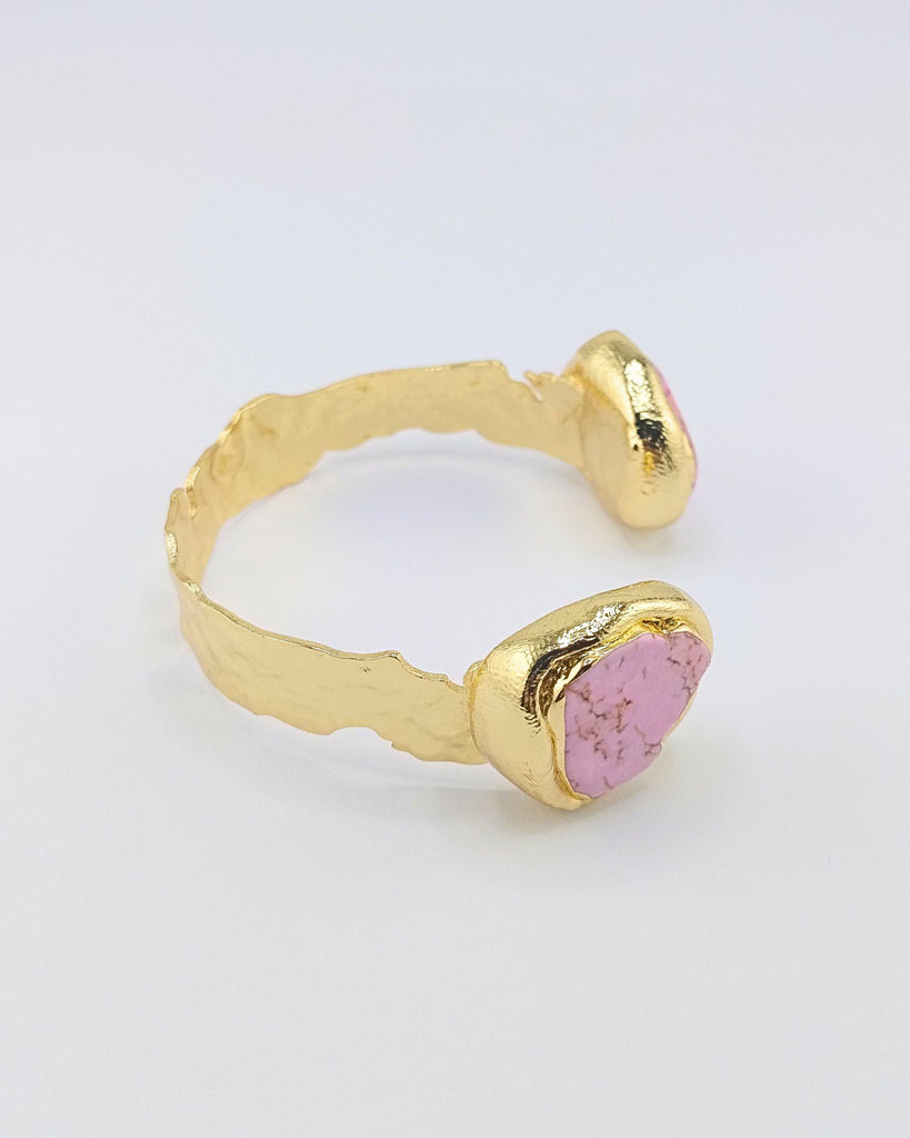 Miz Casa & Co Zemira Cuff Gold Pink