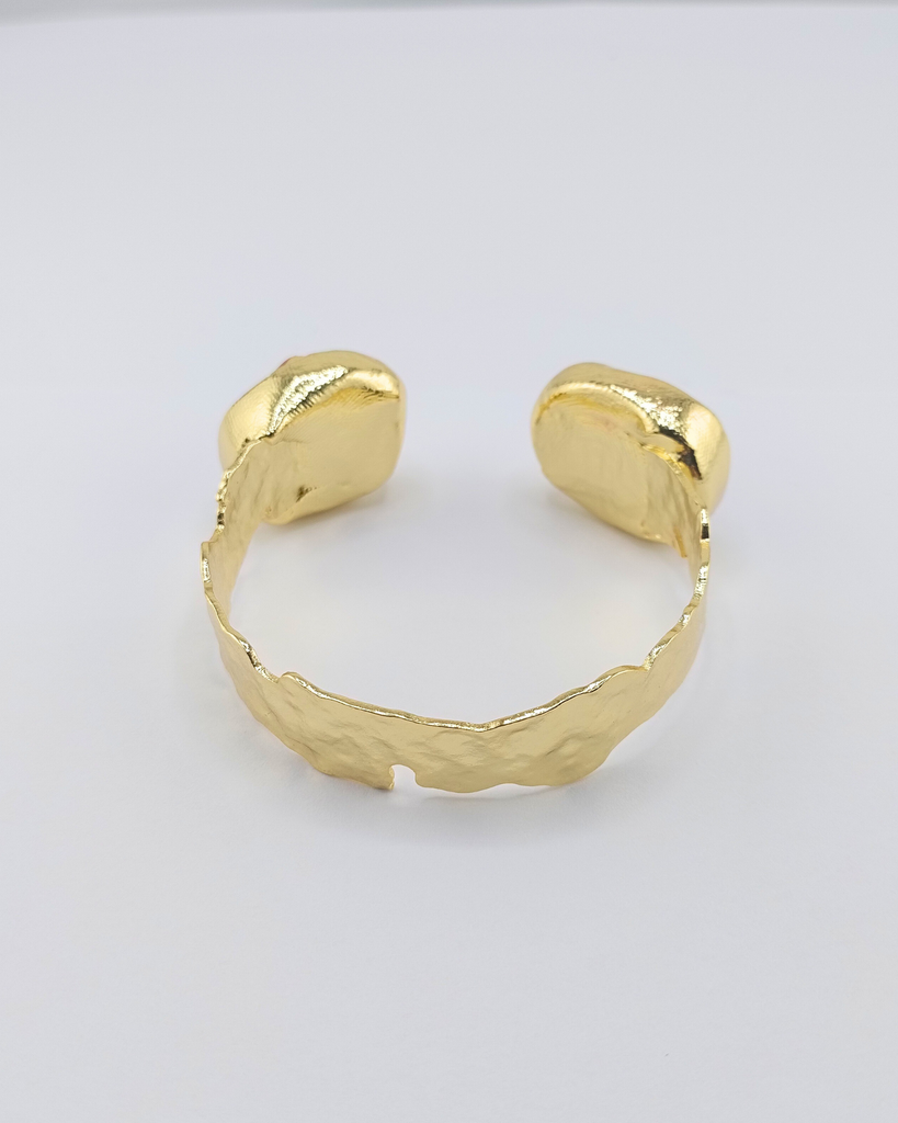 Miz Casa & Co Zemira Cuff Gold Pink