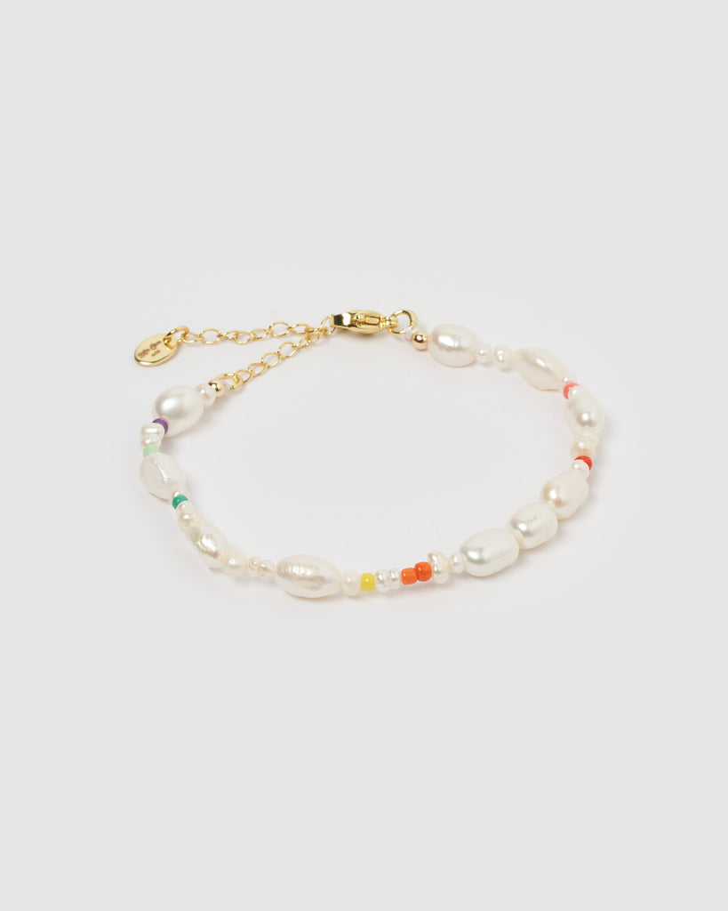 Miz Casa & Co Aliah Bracelet Pearl multi