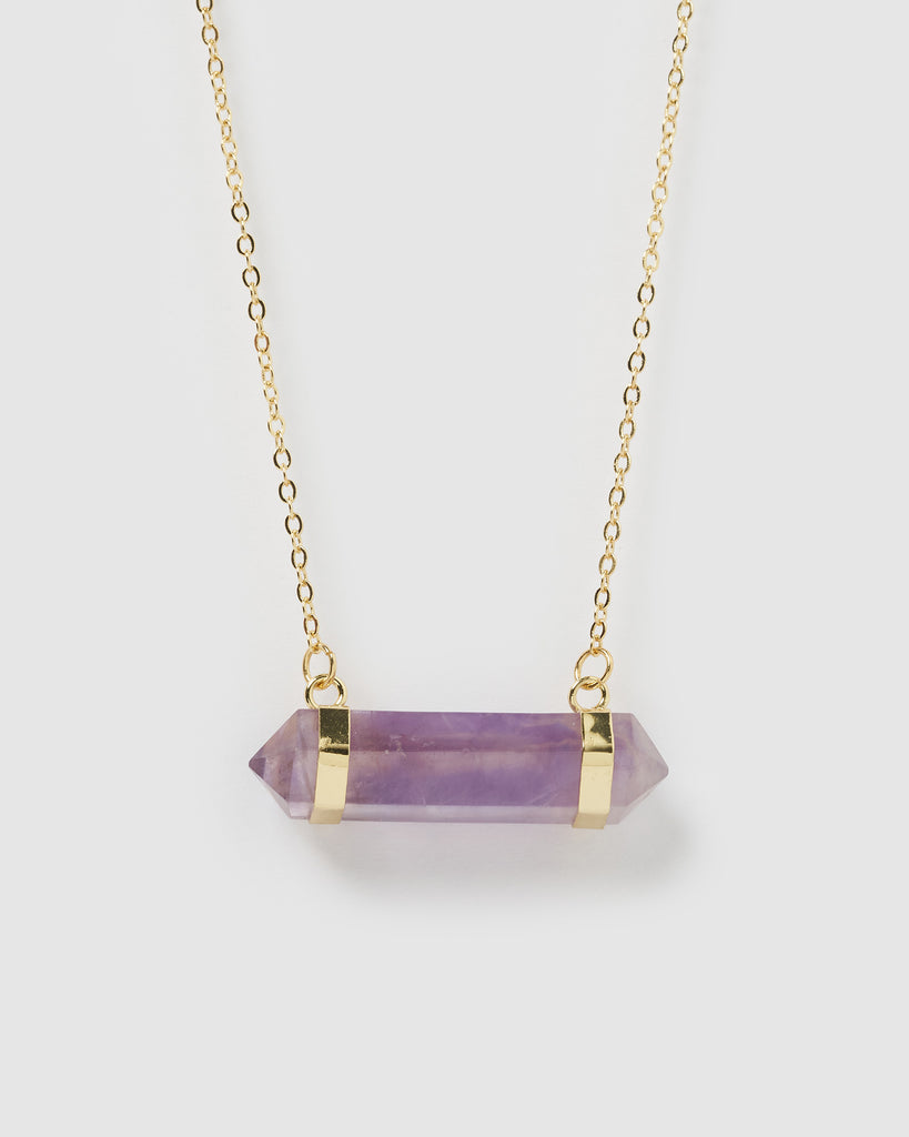 Miz Casa & Co April Necklace Amethyst