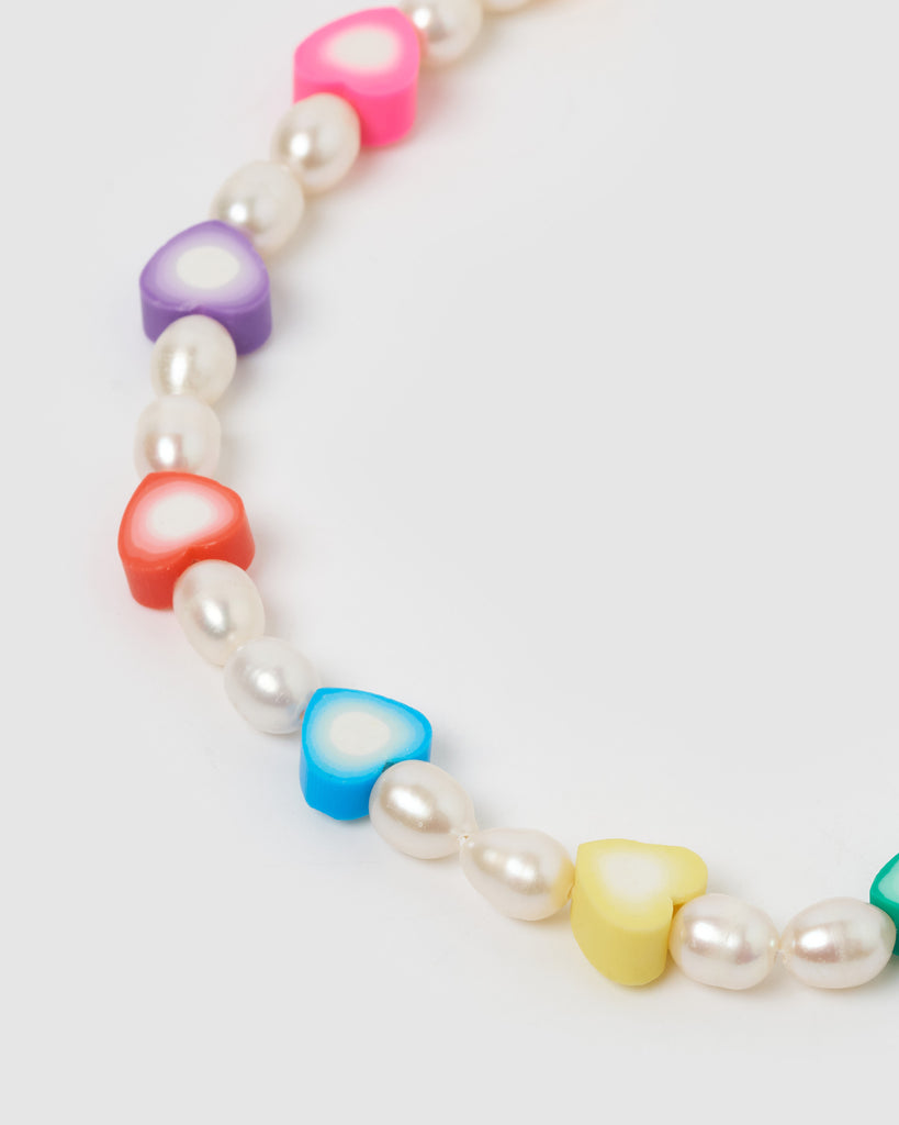 Miz Casa & Co Azalea Choker Pearl multi
