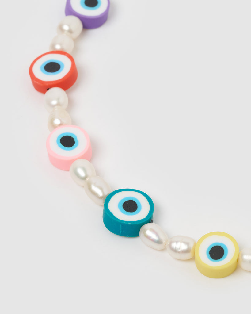 Miz Casa & Co Angeline Choker Pearl multi