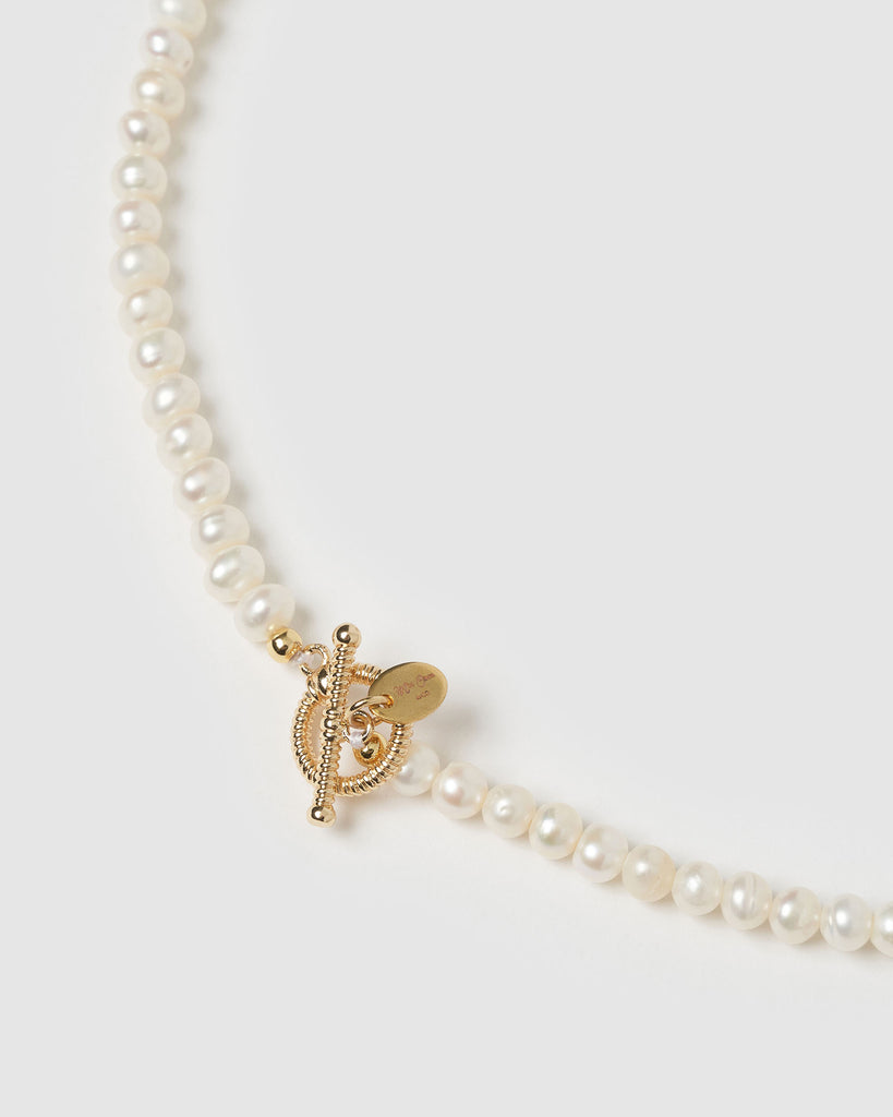 Miz Casa & Co Ava Choker Gold Pearl