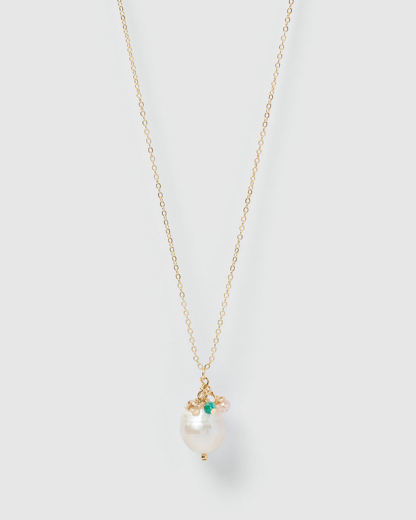 Miz Casa & Co Avalon Pearl Pendant Necklace Gold Pearl