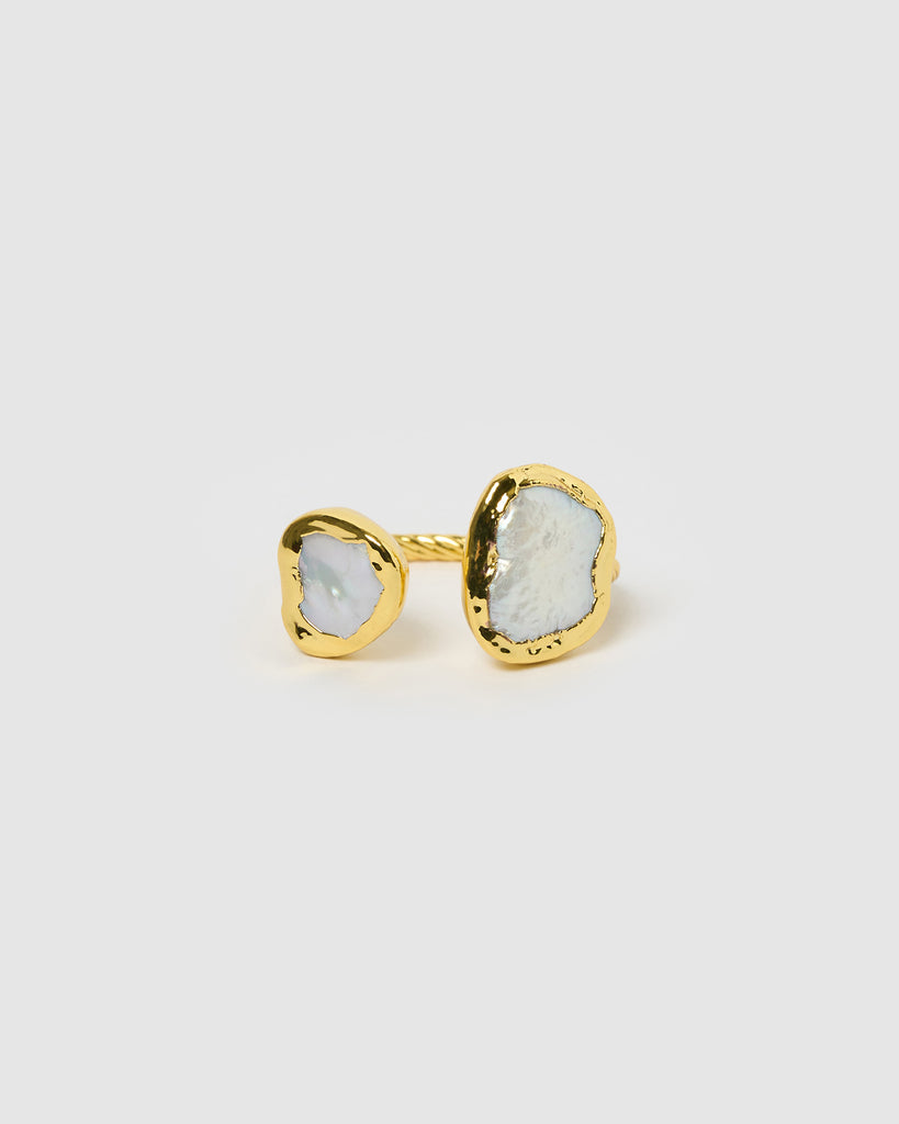 Miz Casa & Co Eve Ring Gold Pearl