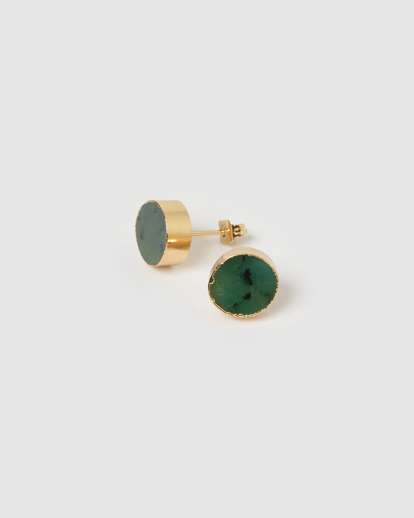 Miz Casa & Co Rima Stud Earrings Aventurine