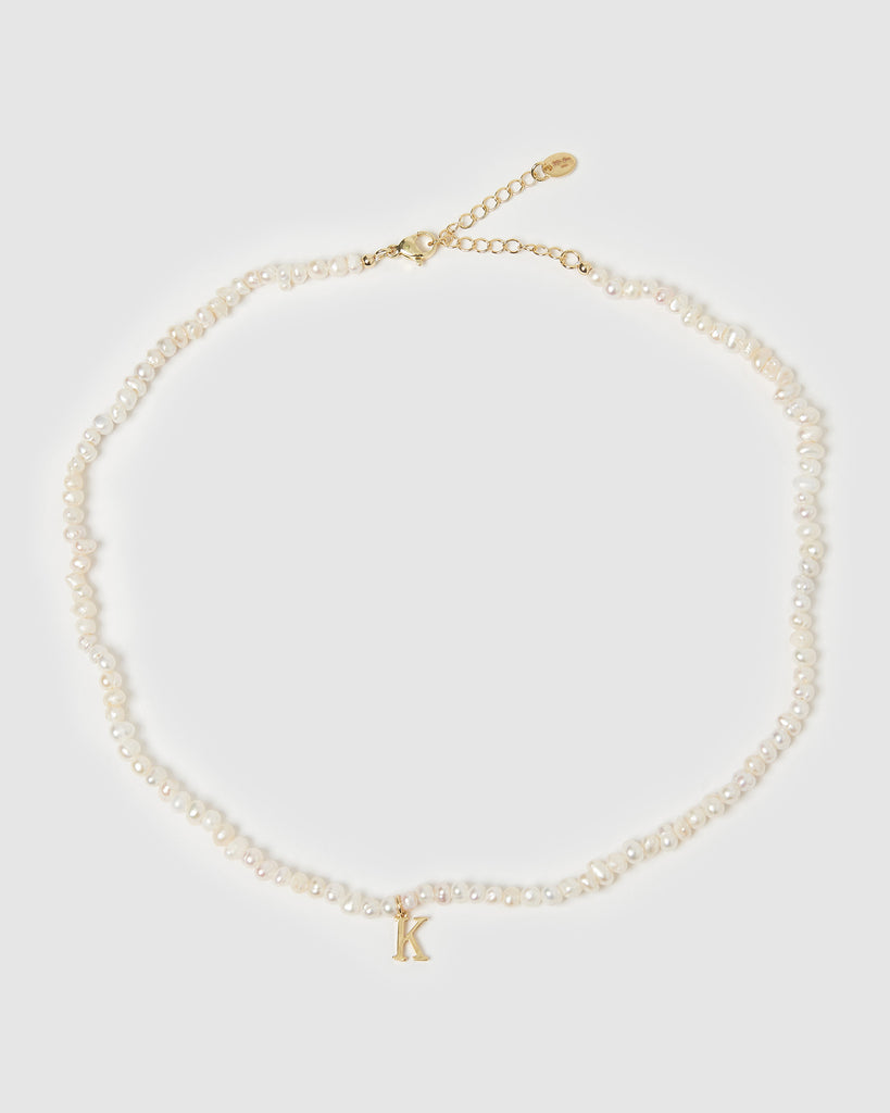 Miz Casa & Co Pearl Letter K Choker