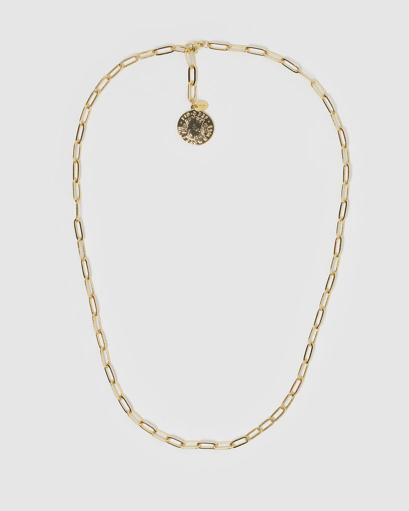Miz Casa & Co Dolla Coin Necklace Gold