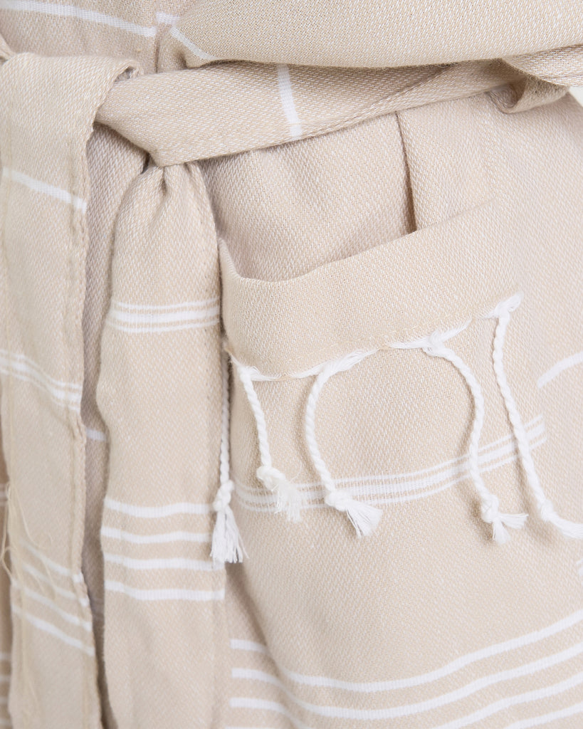Miz Casa & Co Bronte Turkish Beach Robe Beige