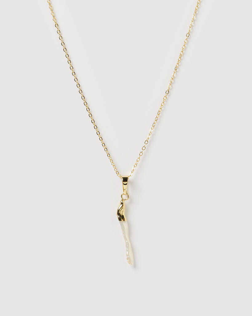 Miz Casa & Co Banu Necklace Gold Freshwater Pearl