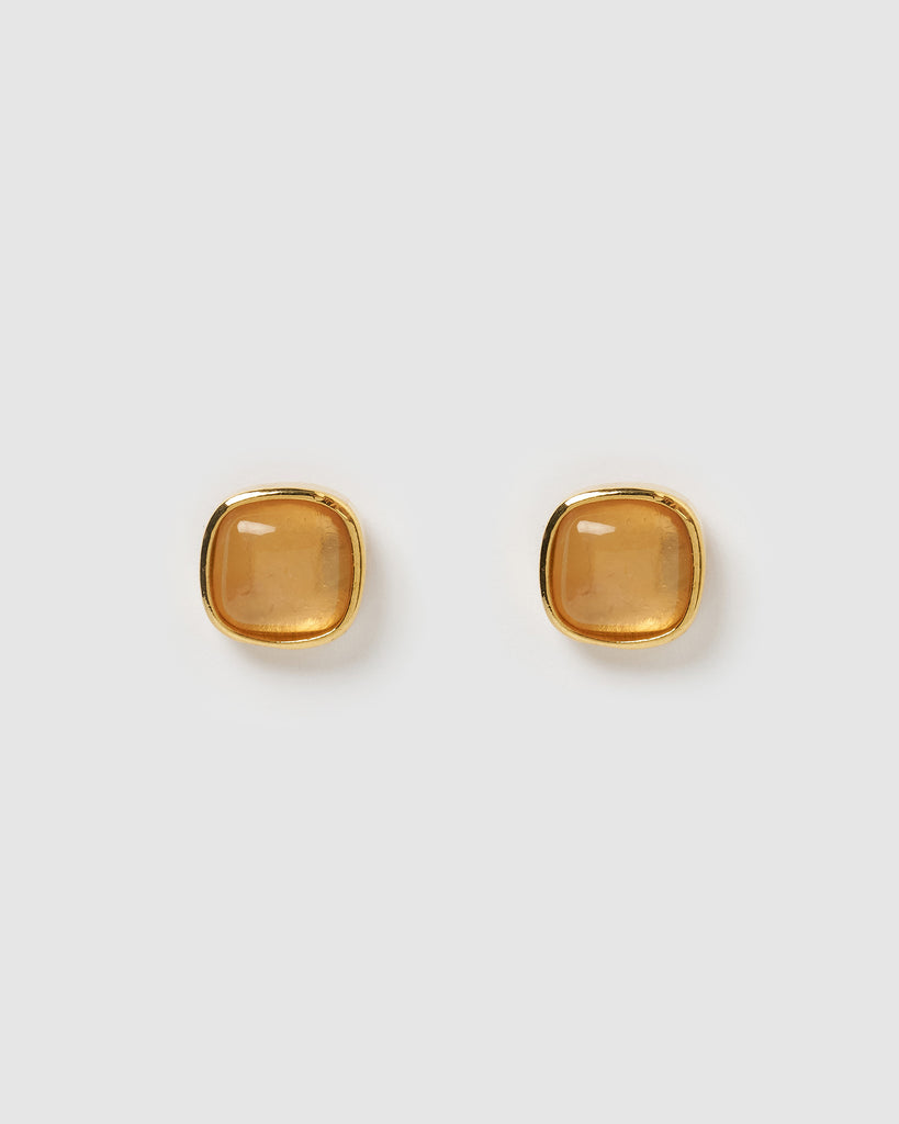 Miz Casa & Co Blair Stud Earrings Peach