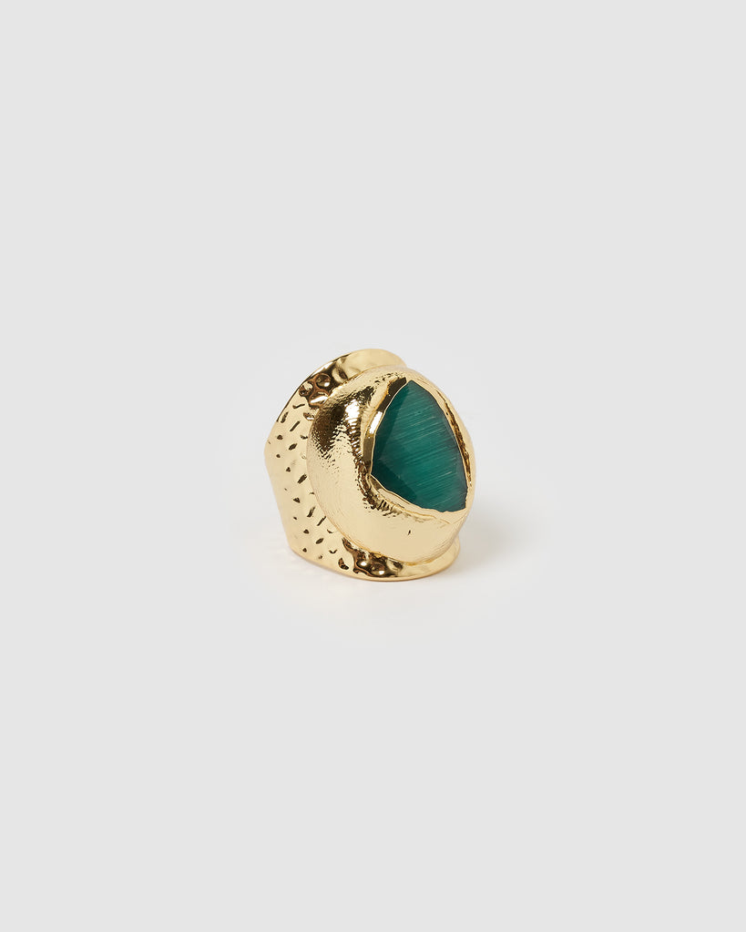 Miz Casa & Co Cody Ring Gold Emerald