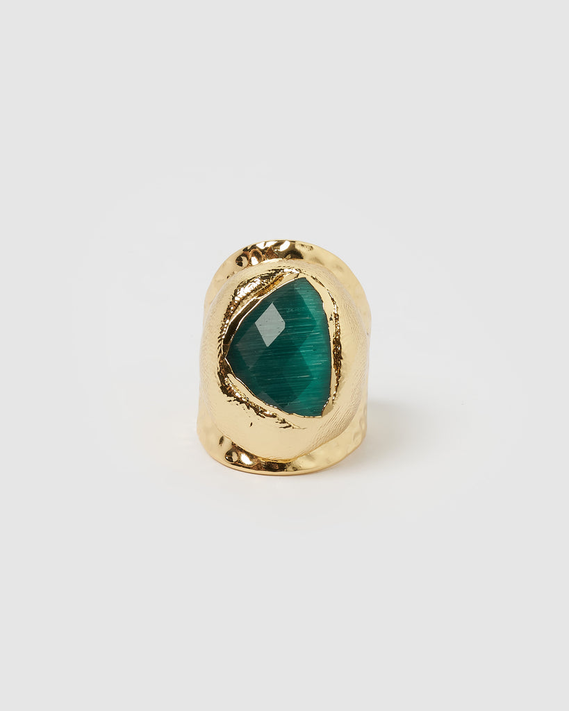 Miz Casa & Co Cody Ring Gold Emerald
