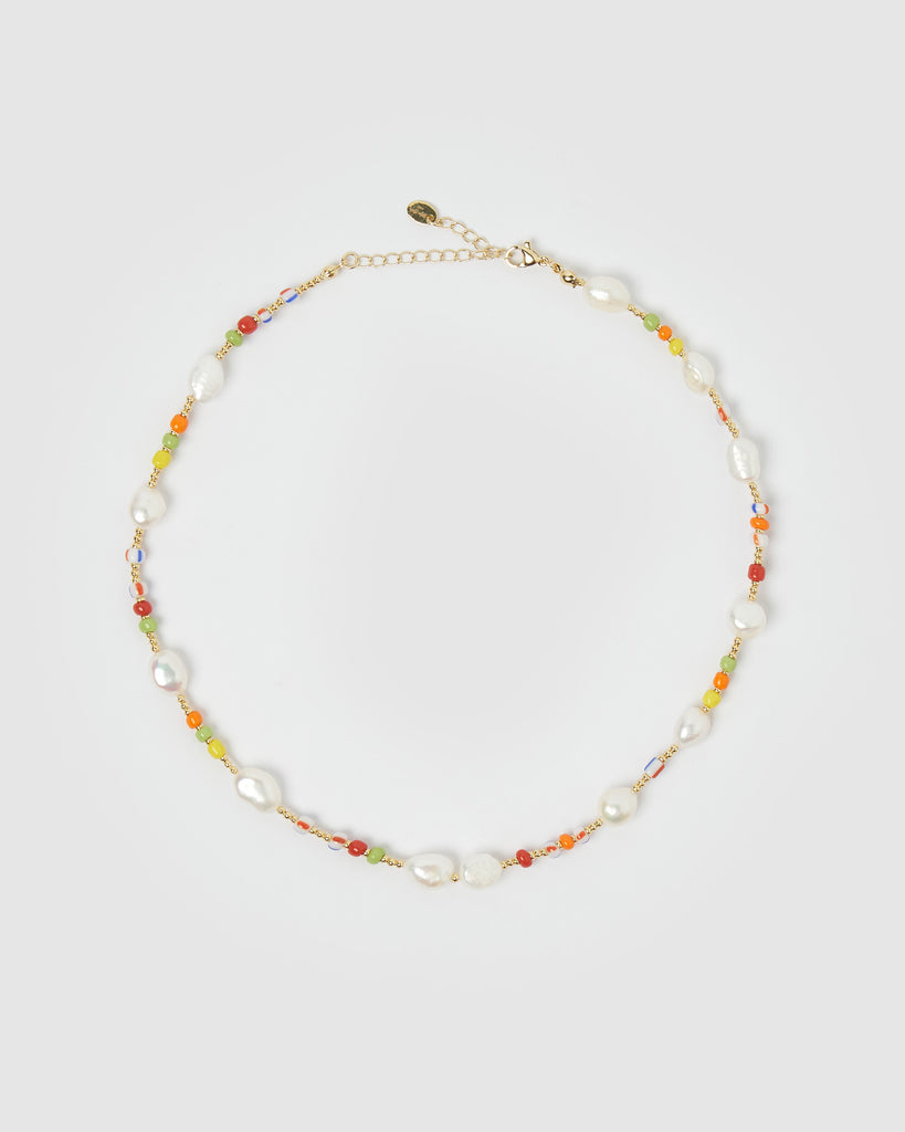 Miz Casa & Co Daisy Choker Pearl multi