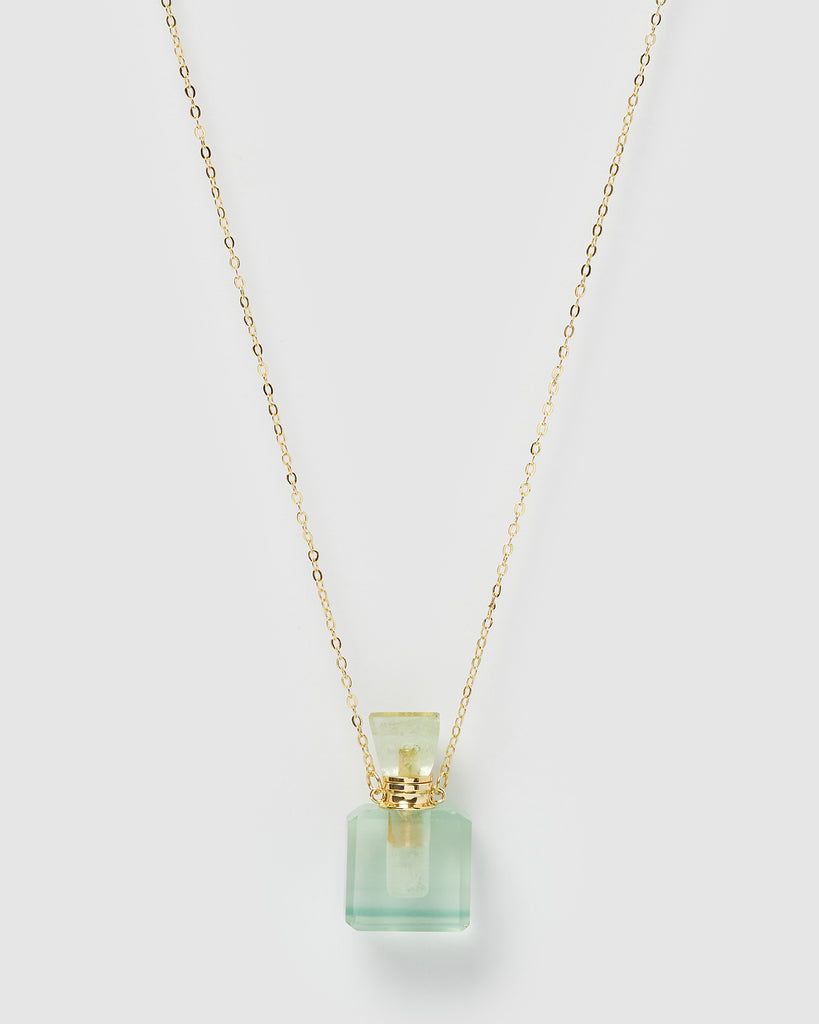Miz Casa & Co Enchant Necklace Perfume Bottle Jade