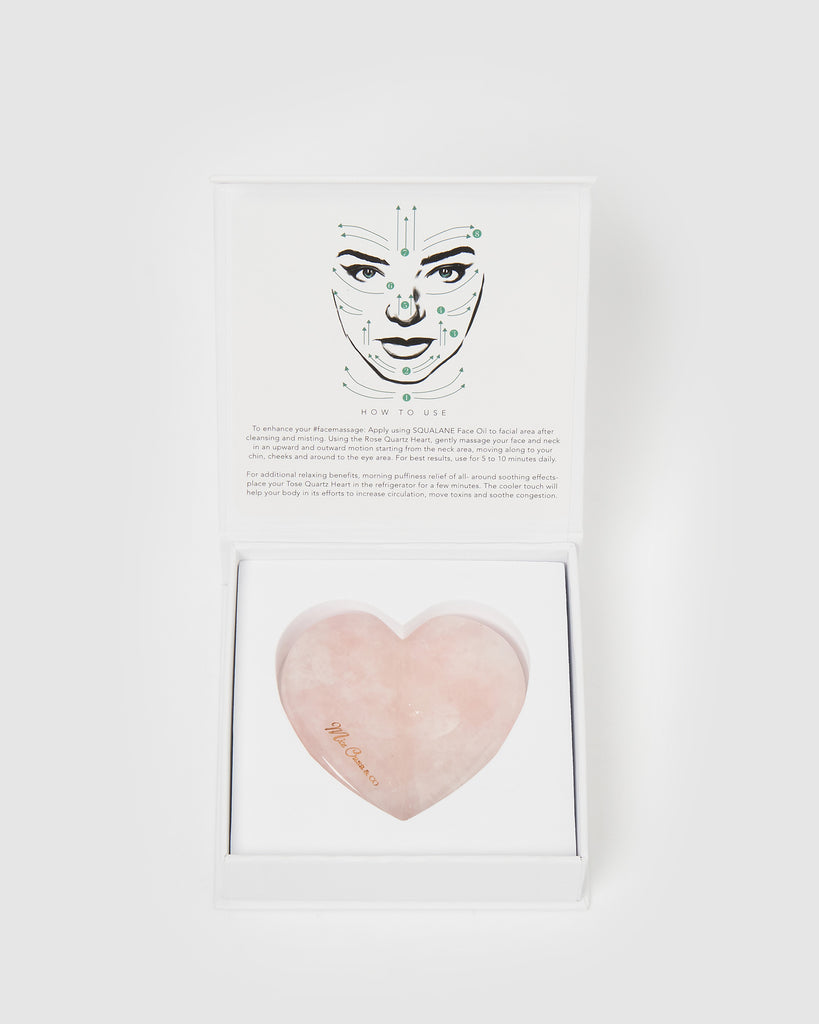 Miz Casa & Heart Gua Sha Rose Quartz