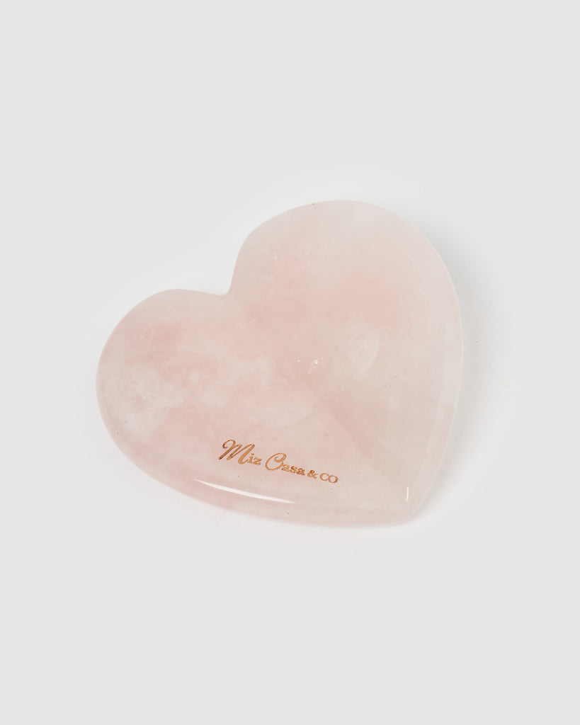 Miz Casa & Heart Gua Sha Rose Quartz