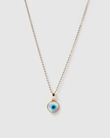Miz Casa & Co Roman Evil Eye Necklace Gold