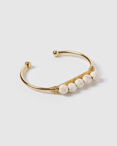 Miz Casa & Co Lunarae Bracelet Gold White
