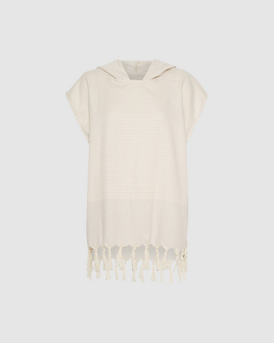 Miz Casa & Co Kids Bondi Turkish Beach Poncho Turquoise Stripe