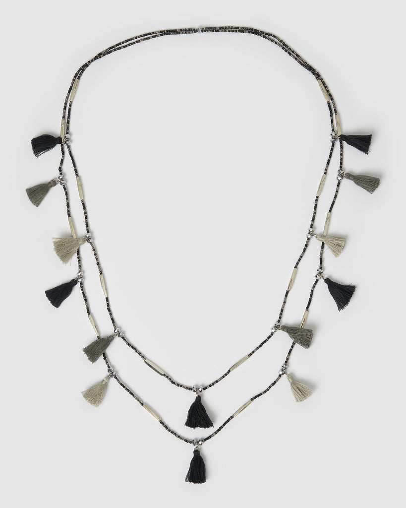 Miz Casa & Co Karen Necklace Black