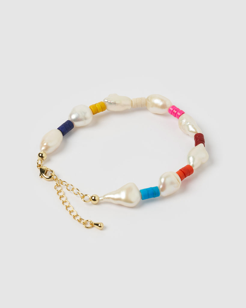 Miz Casa & Co Kaya Bracelet Pearl Multi